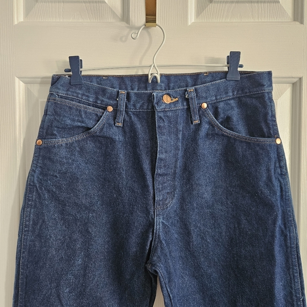 Vintage 90s Wrangler 100% Cotton Cowboy Cut Western Jeans - Picture 8 of 10